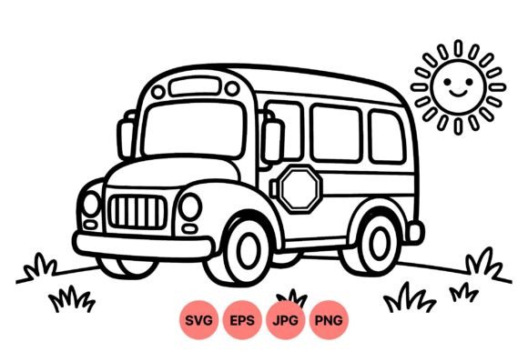 Cute School Bus Coloring SVG: A Versatile Resource for Creativity and Learning