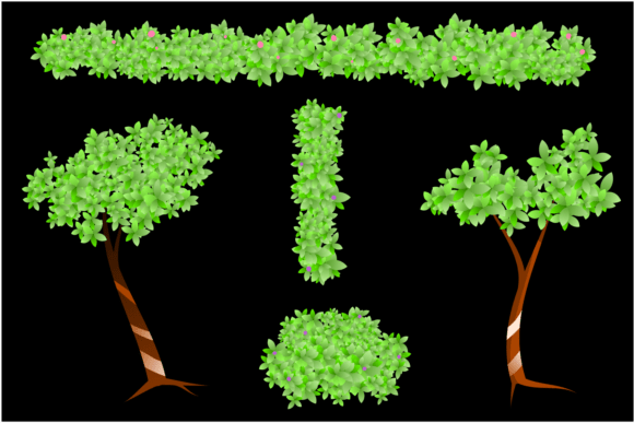 Enhancing Digital Designs with Spring Bushes and Tree PNGs