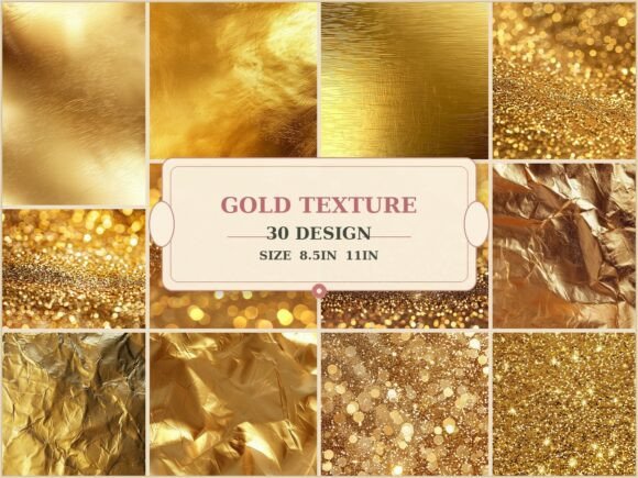 Sparkling Gold Glitter Backgrounds for Luxurious Design Projects