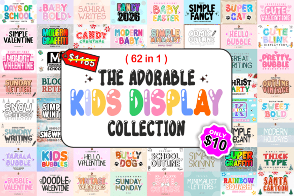 The Adorable Kids Display Collection – Your Go-To Toolkit for Playful, Cuteness-Packed Design Projects