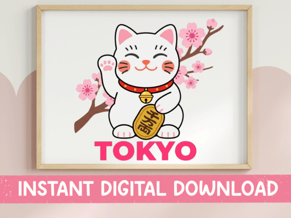 Tokyo Lucky Cat Sakura SVG: A Symbol of Charm, Culture, and Creativity