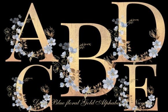 Watercolor Gold Foil Alphabet Numbers: A Designer’s Guide to Elegant Typography